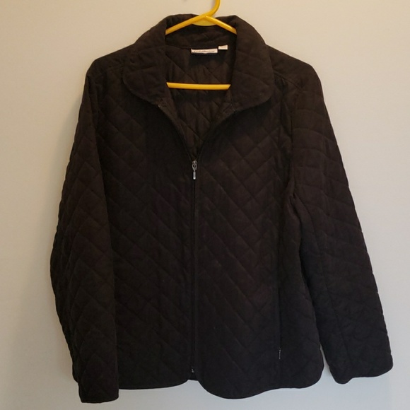 croft & barrow Jackets & Blazers - croft & barrow Black quilted jacket
